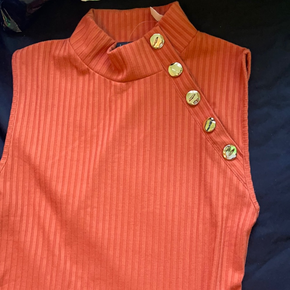 Very cute Orange dress new with original tag.Large